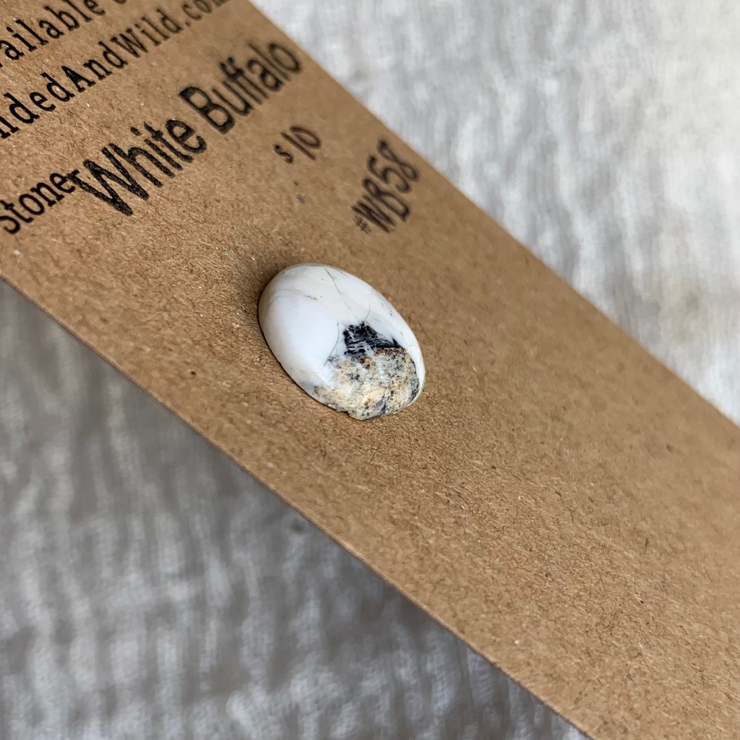 White Buffalo Cabochon - WB58