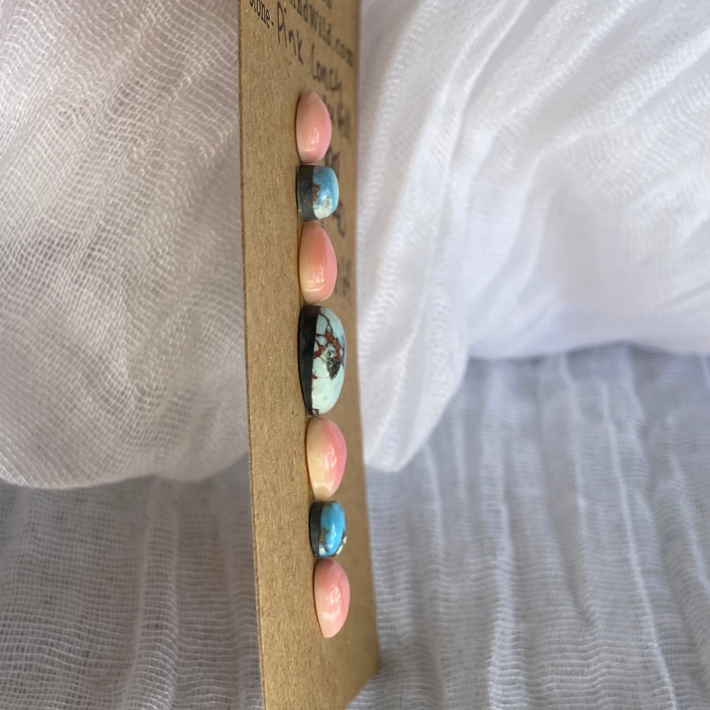 Golden Hill/Pink Conch Cabochon - Mix164