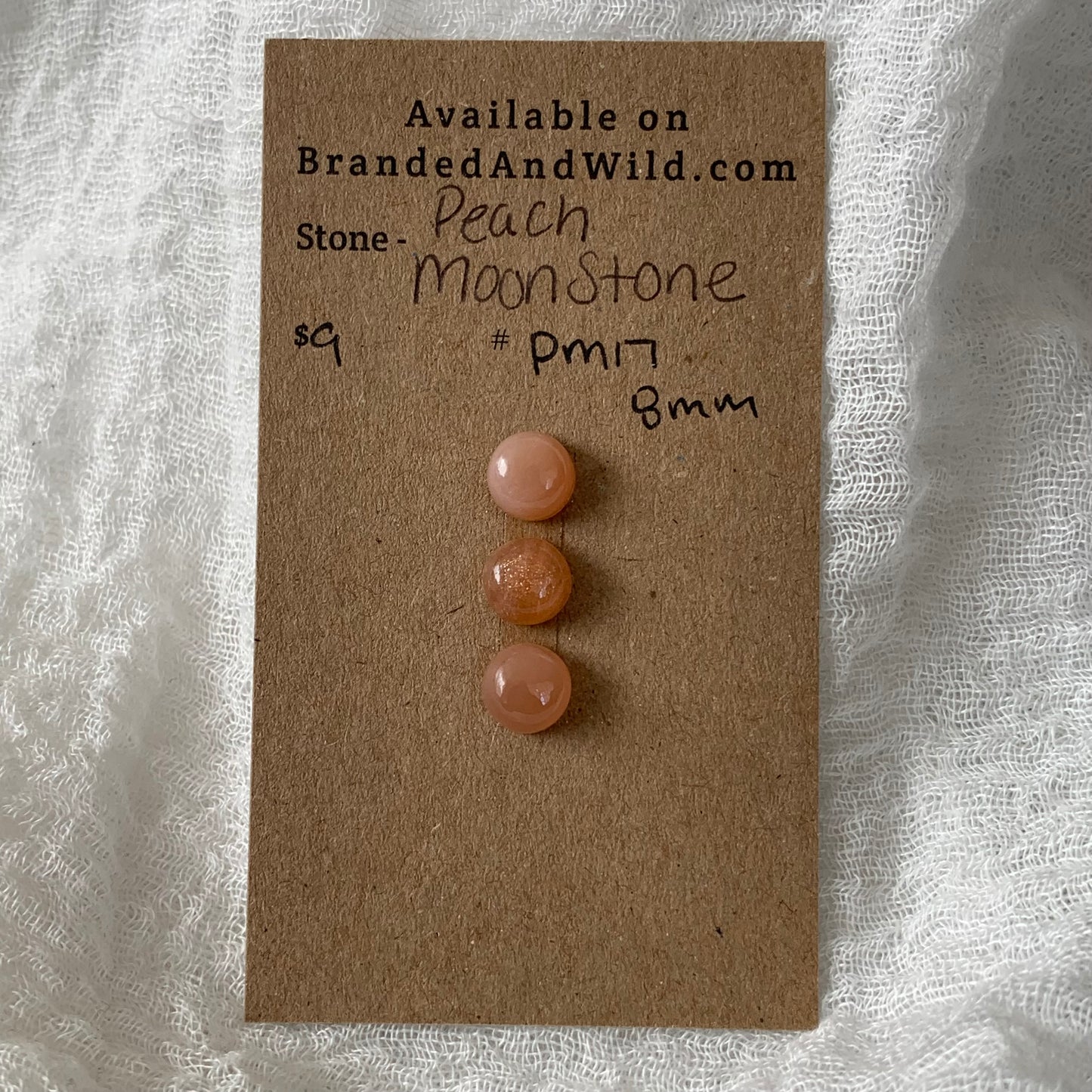 Peach Moonstone cabochon - PM17