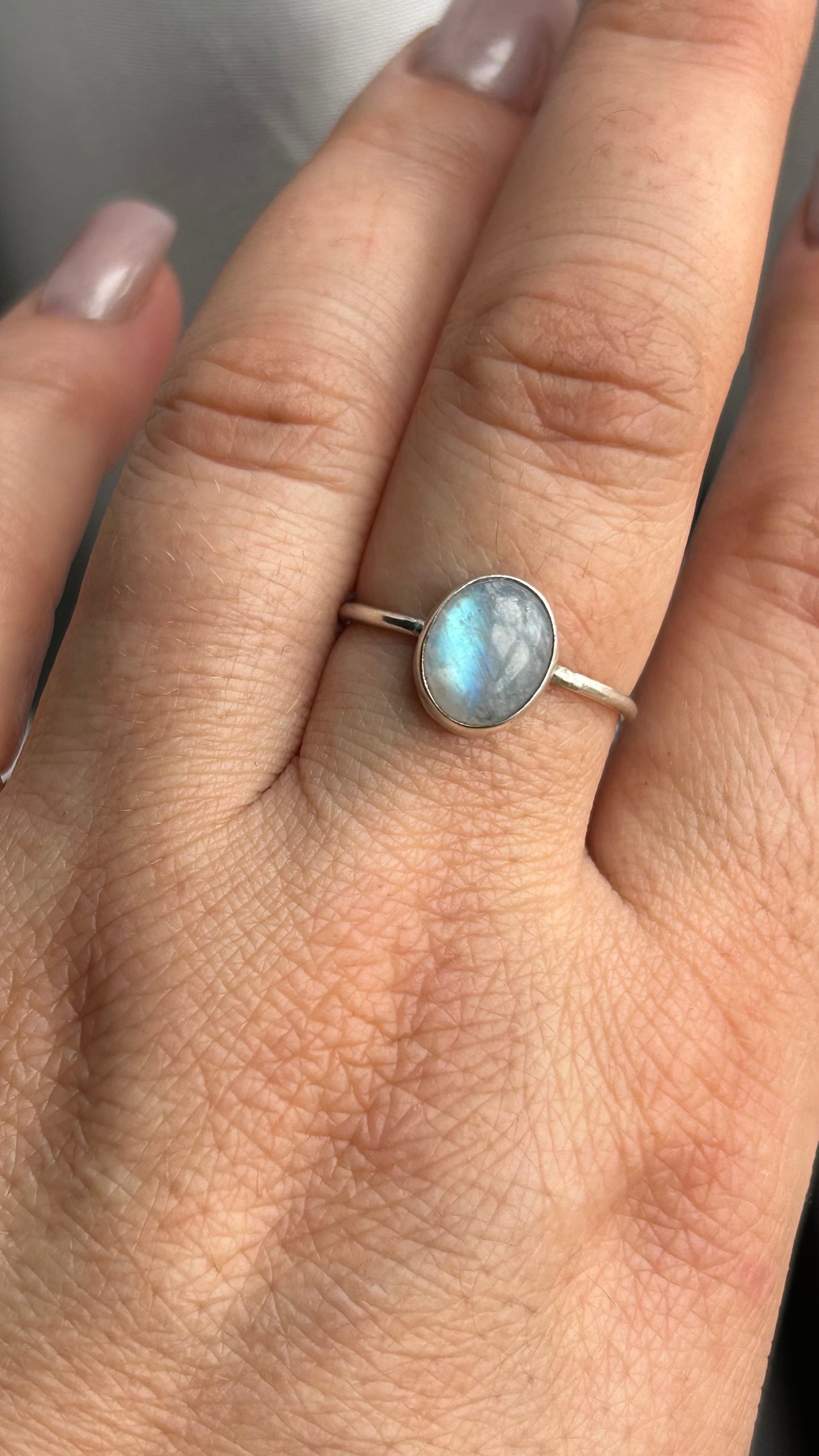 Moonstone Ring Class with Silver and Stones