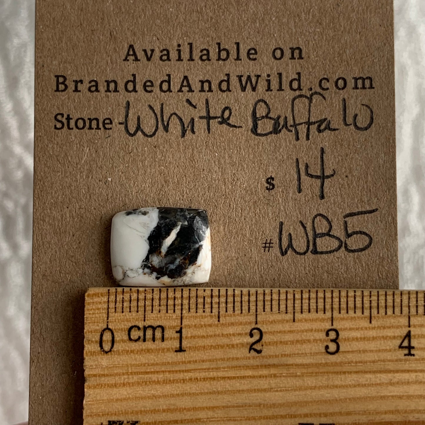 White Buffalo Cabochon - WB5