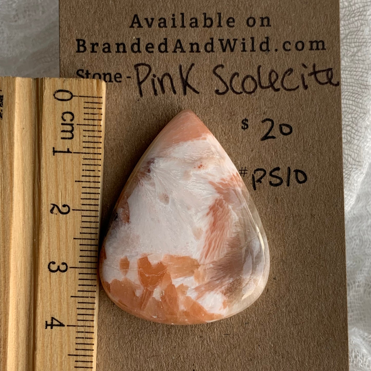 Pink Scolecite Cabochon - PS10