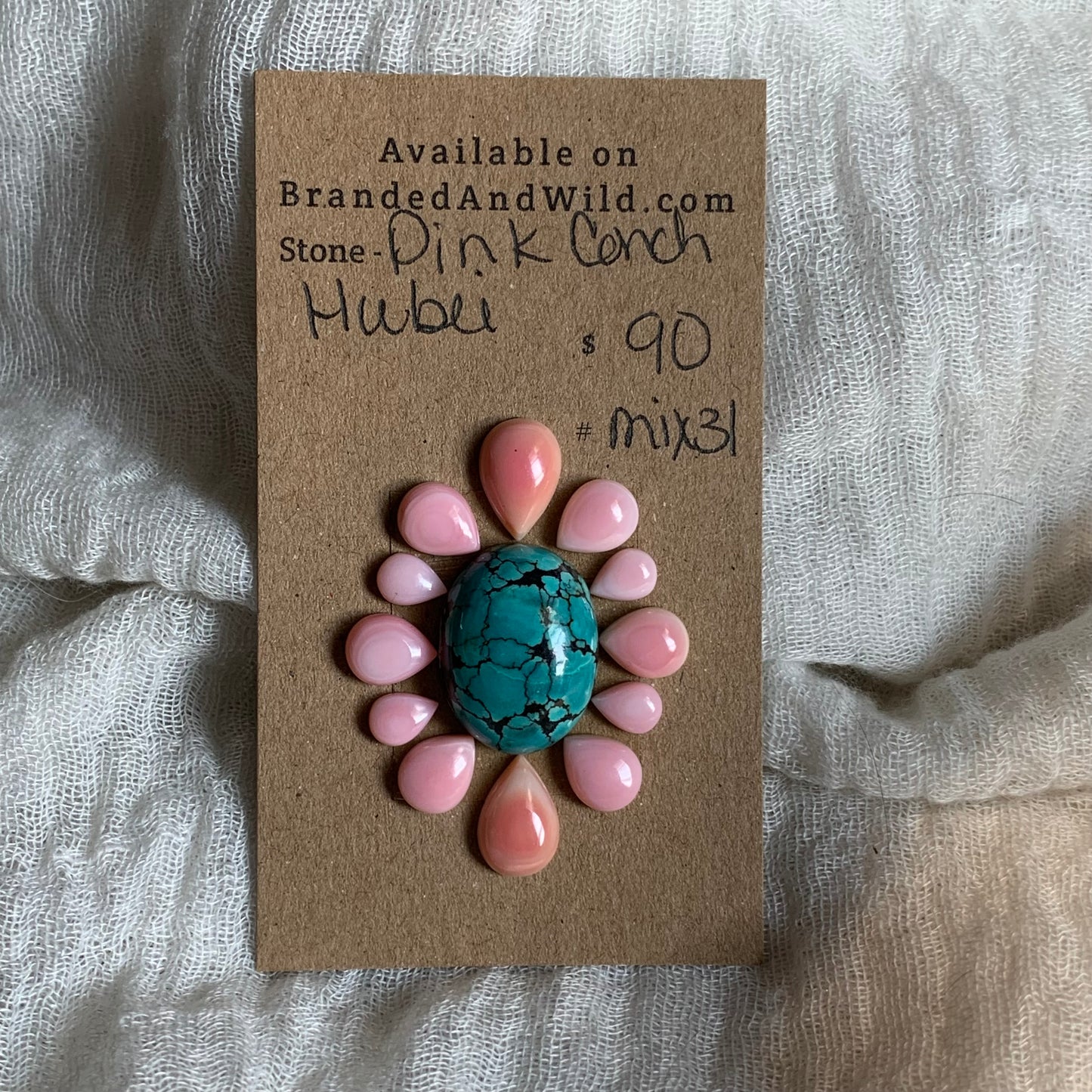 Hubei / Pink Conch Cabochon - Mix31
