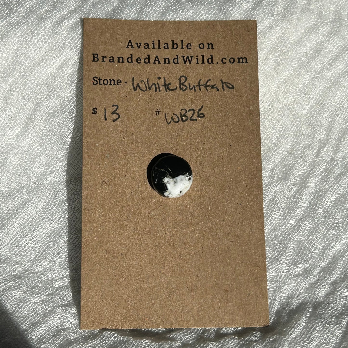 White Buffalo Cabochon - WB26