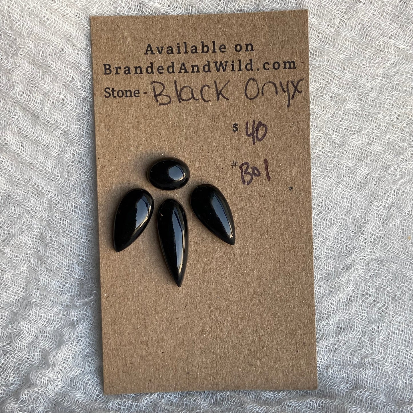 Black Onyx - Cabochon - BO1