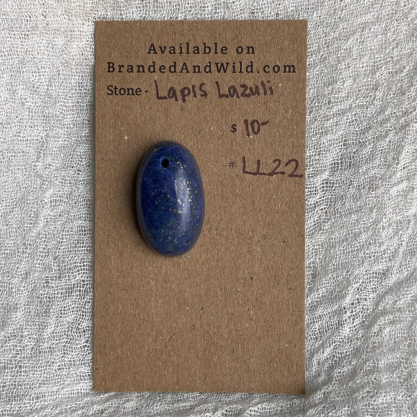 Lapis Lazuli Cabochon -Drilled- LL22