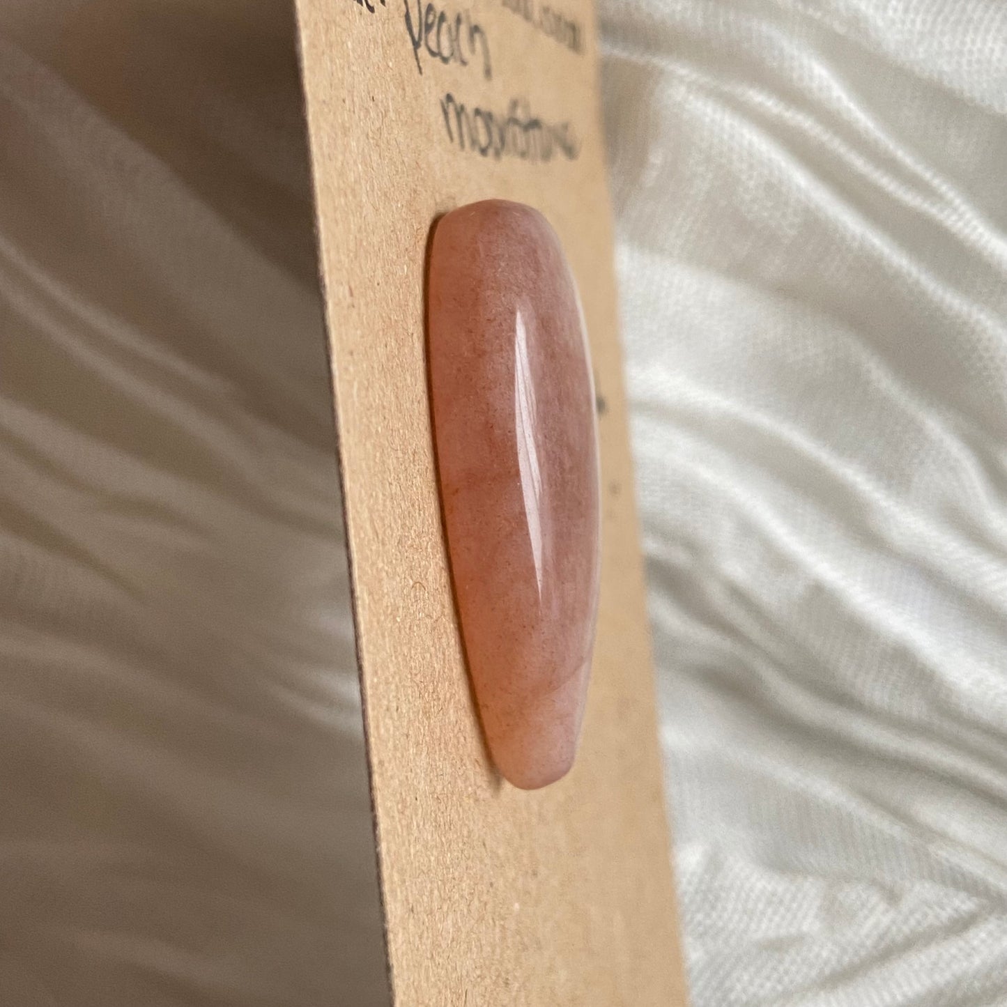 Peach Moonstone Cabochon - M056 0B8119B0-1838-4F5A-8B8C-5E2C7808A3BD Brandedandwild.com