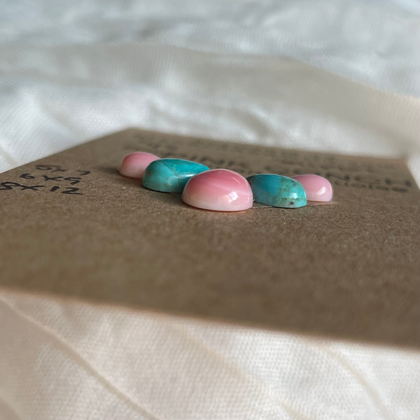 Kingman / Pink Conch Cabochon - MIX102 0D544C5F-9E59-4211-AE76-9B451D5A2919 Brandedandwild.com