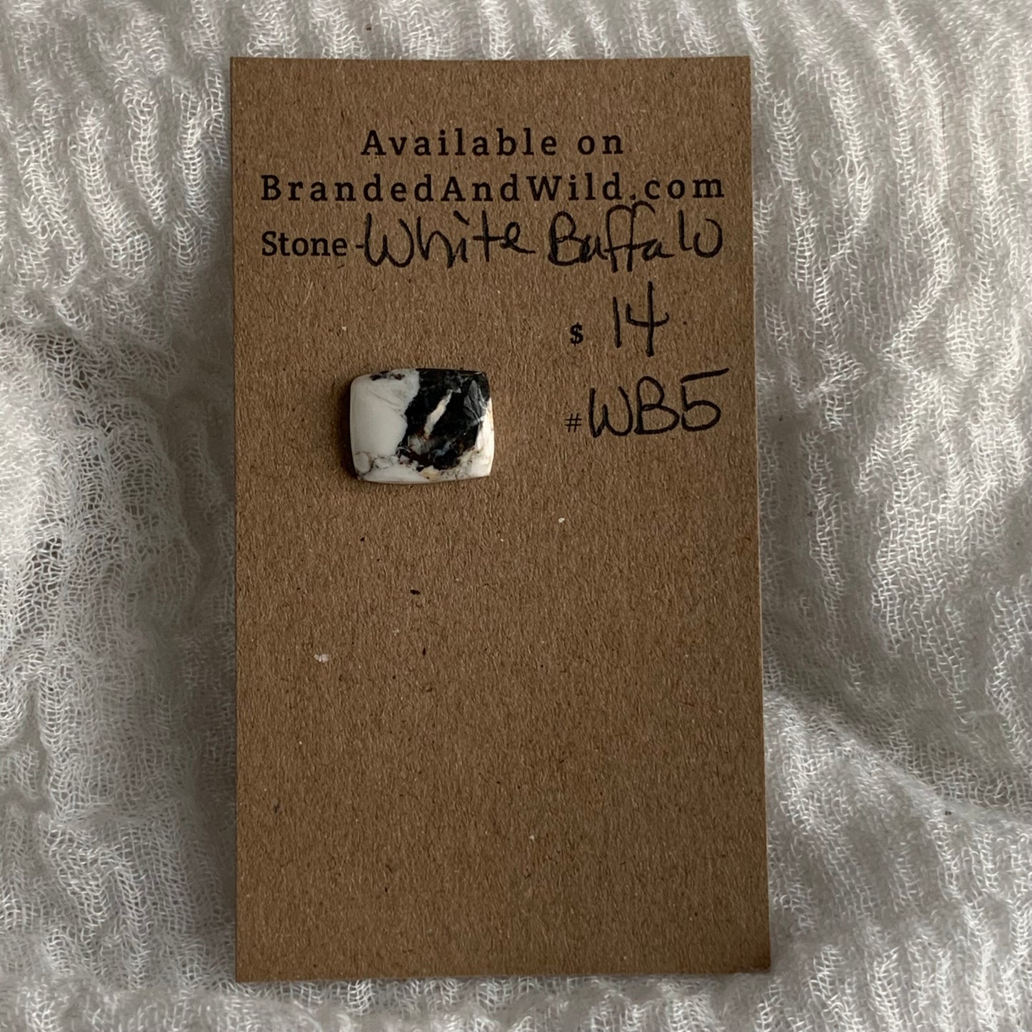 White Buffalo Cabochon - WB5