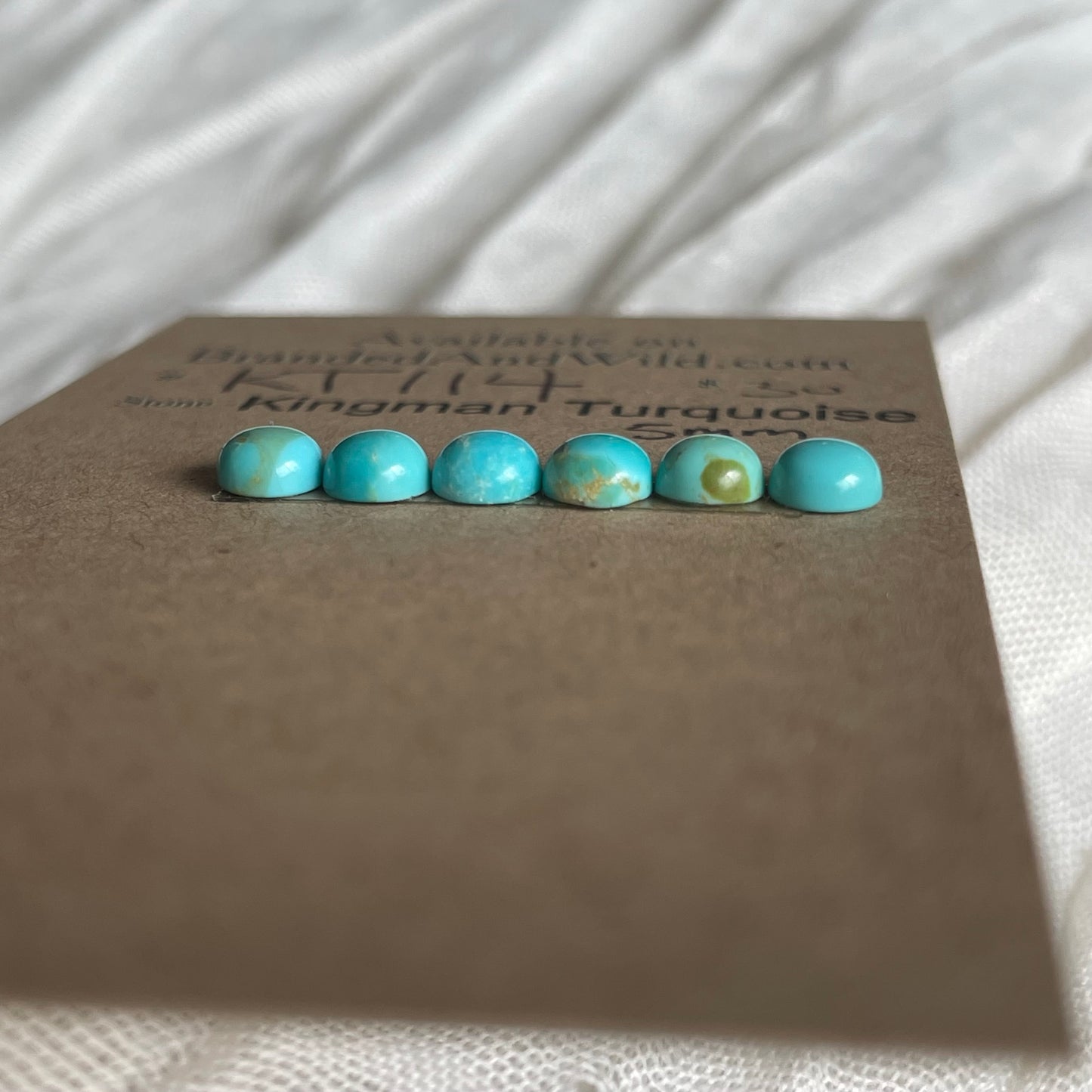 Kingman Turquoise Cabochon - KT114 0F2E5782-9EF1-4A9C-A611-E30397BE3CBC Brandedandwild.com