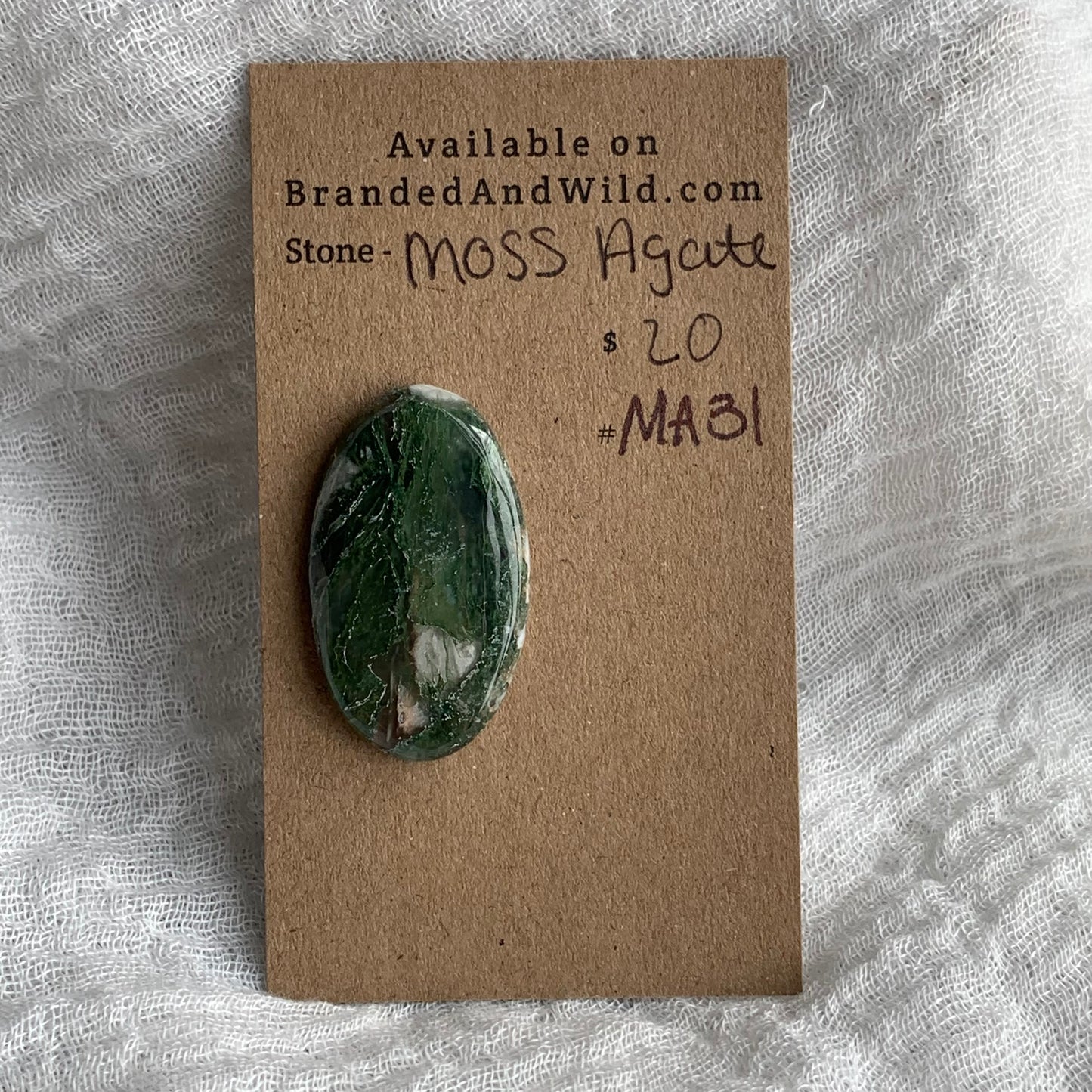 Moss Agate Cabochon- MA31
