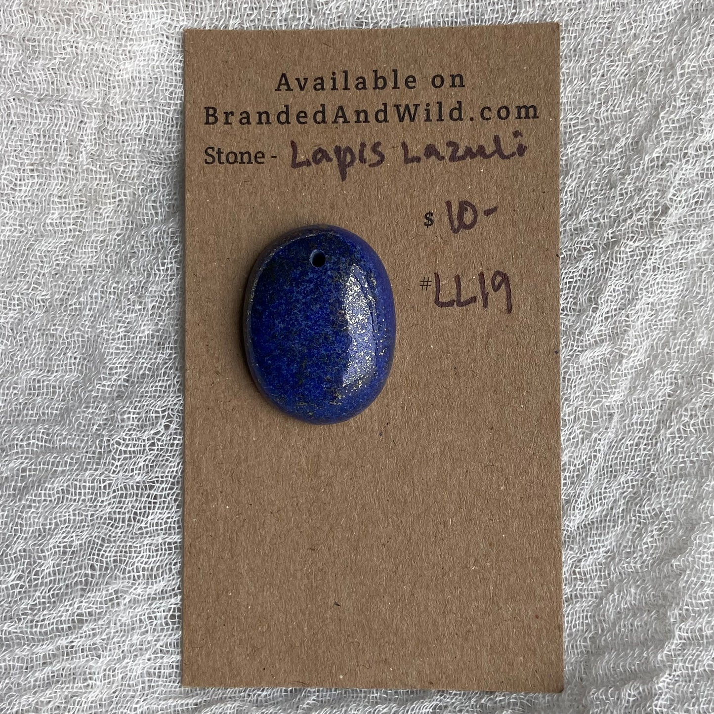 Lapis Lazuli Cabochon -Drilled- LL19