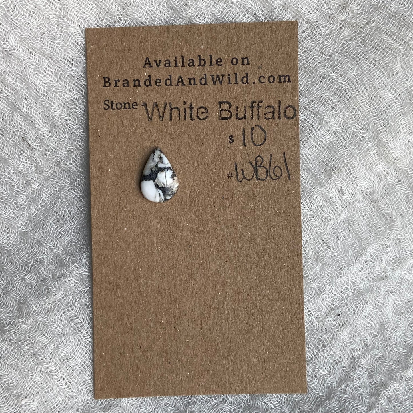 White Buffalo Cabochon - WB61