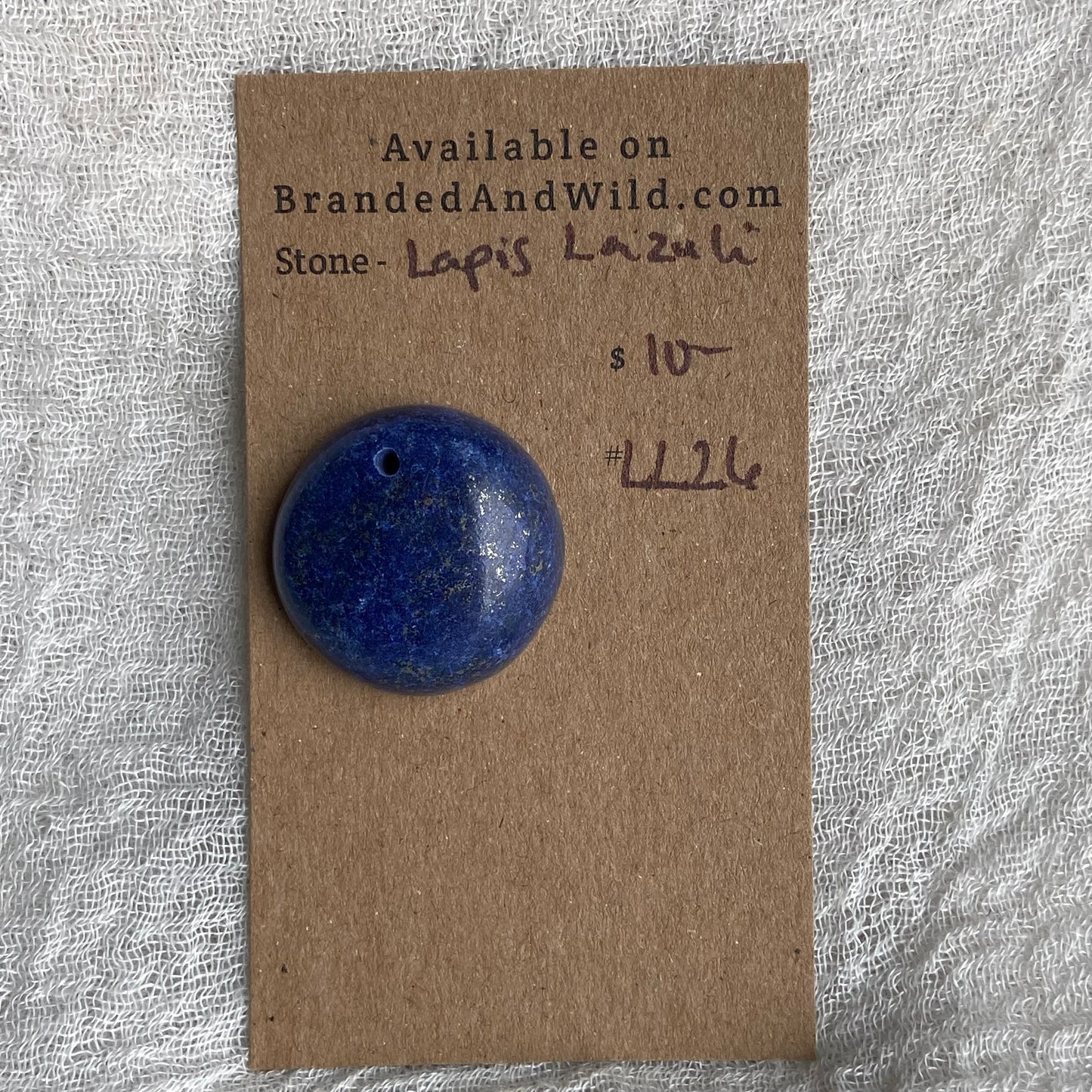 Lapis Lazuli Cabochon -Drilled- LL26
