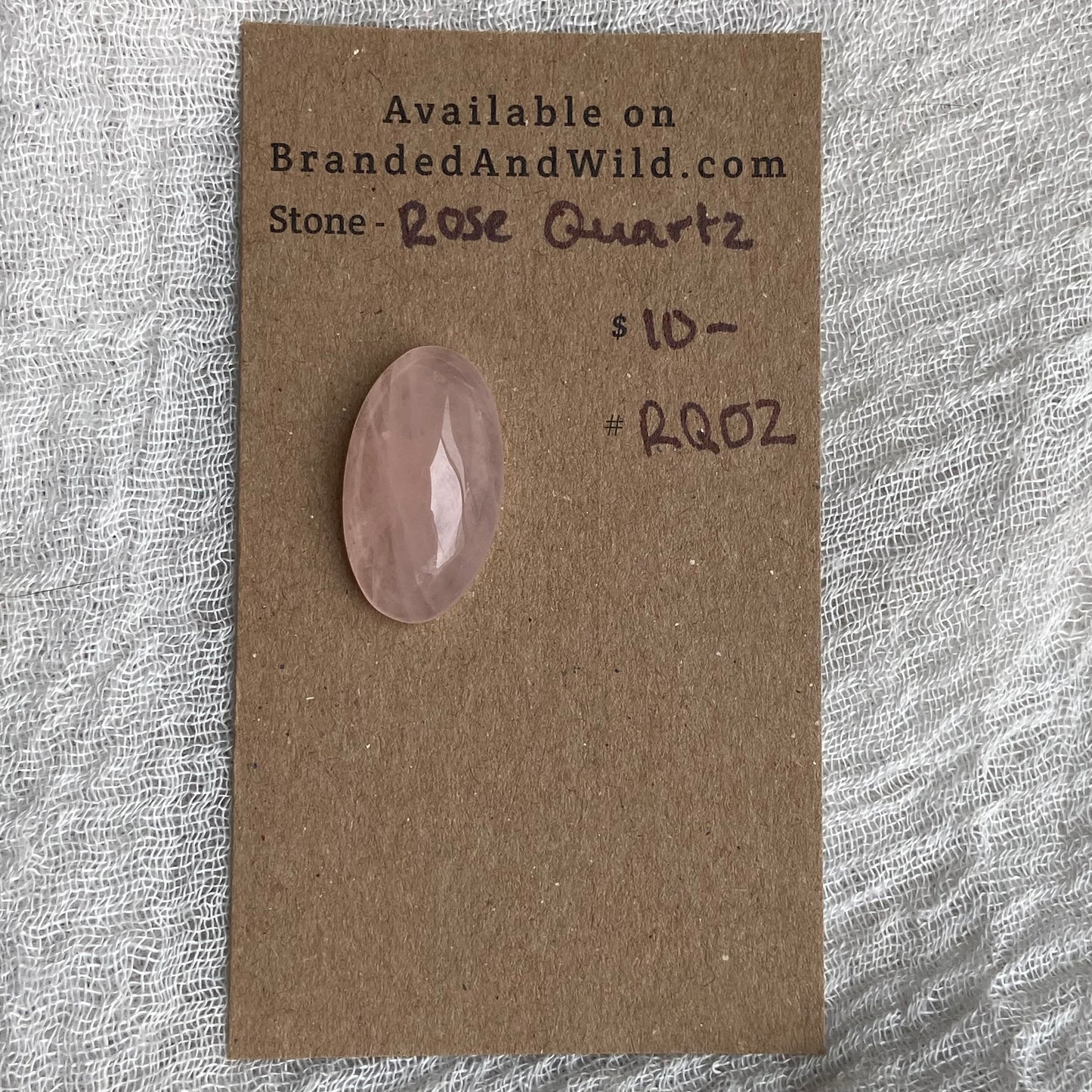 Rose Quartz Cabochon - RQ02