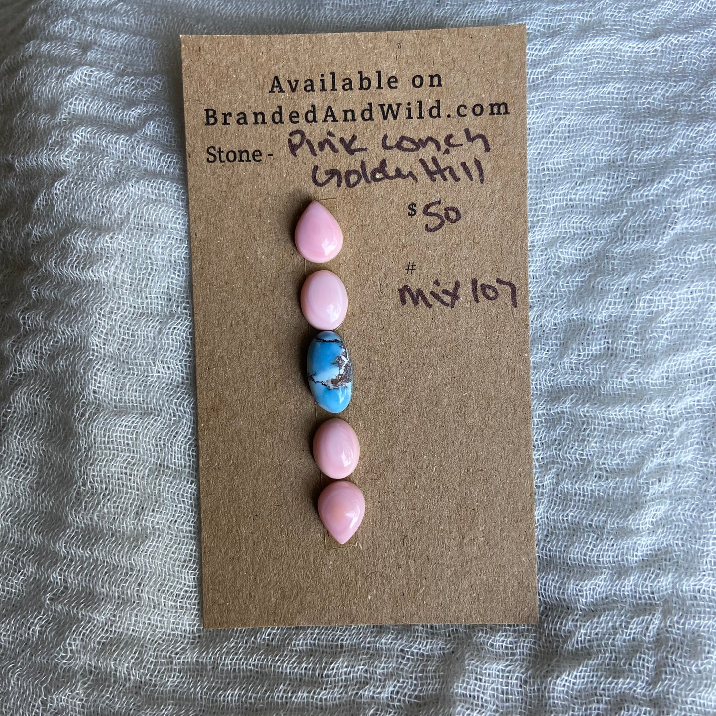 Pink Conch Cabochon - Mix107