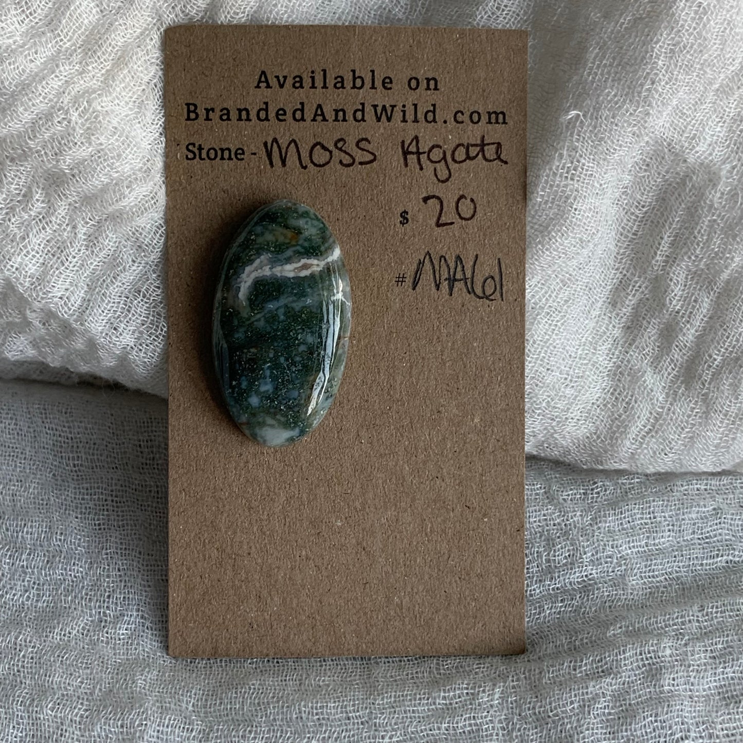 Moss Agate Cabochon - MA61
