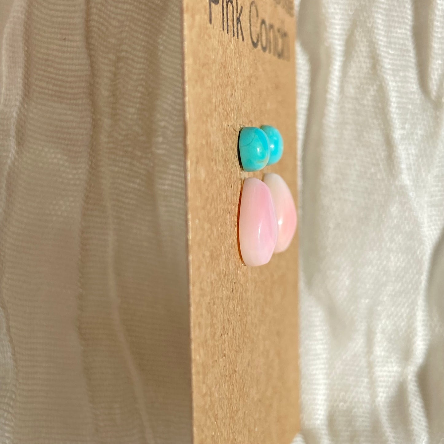 Pink Conch / Kingman Turquoise Cabochon - MIX181 1BB3CB3E-47D0-4C9D-B223-6349477E2F6E Brandedandwild.com