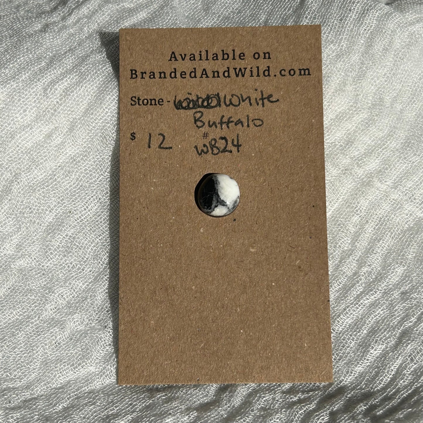 White Buffalo Cabochon - WB24