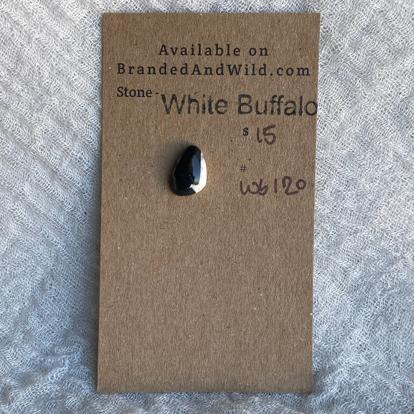 White Buffalo Cabochon - WB120