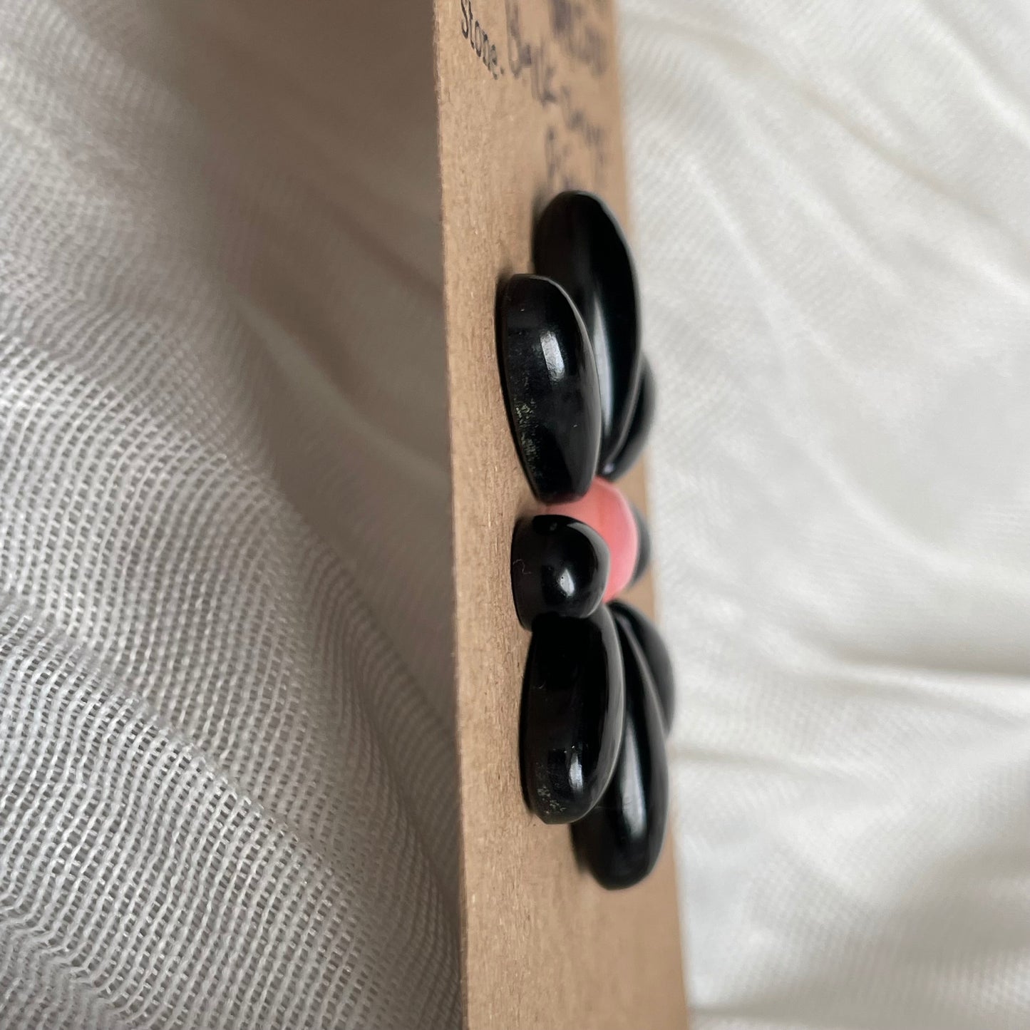 Black Onyx / Pink Conch Cabochon - MIX204 2106AA80-5058-47DC-AA92-1214EB441DAA Brandedandwild.com