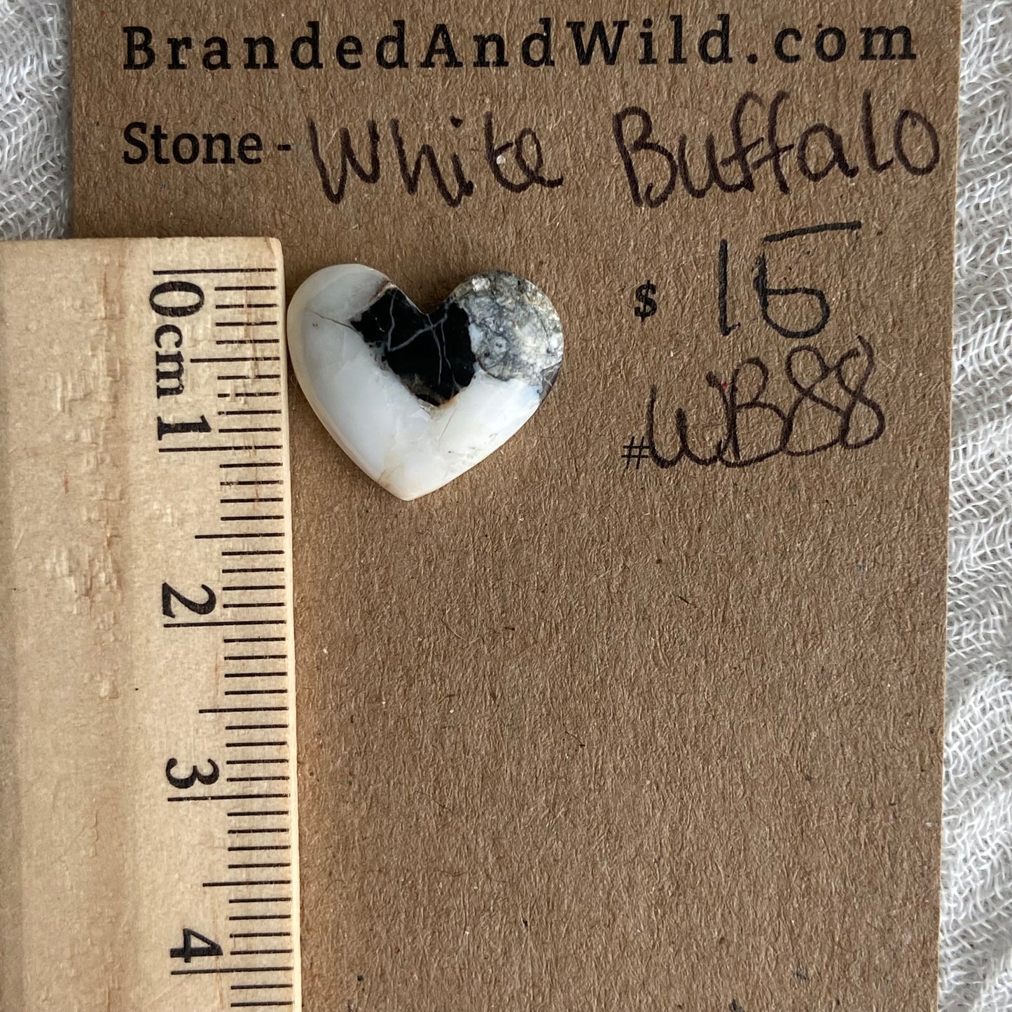 White Buffalo Cabochon - WB88