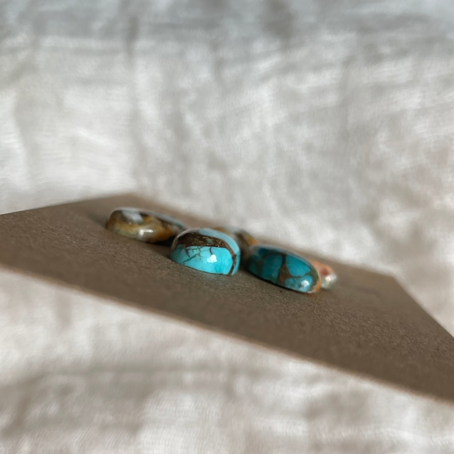Turquoise, Oystershell, Copper Cabochon - TOC11