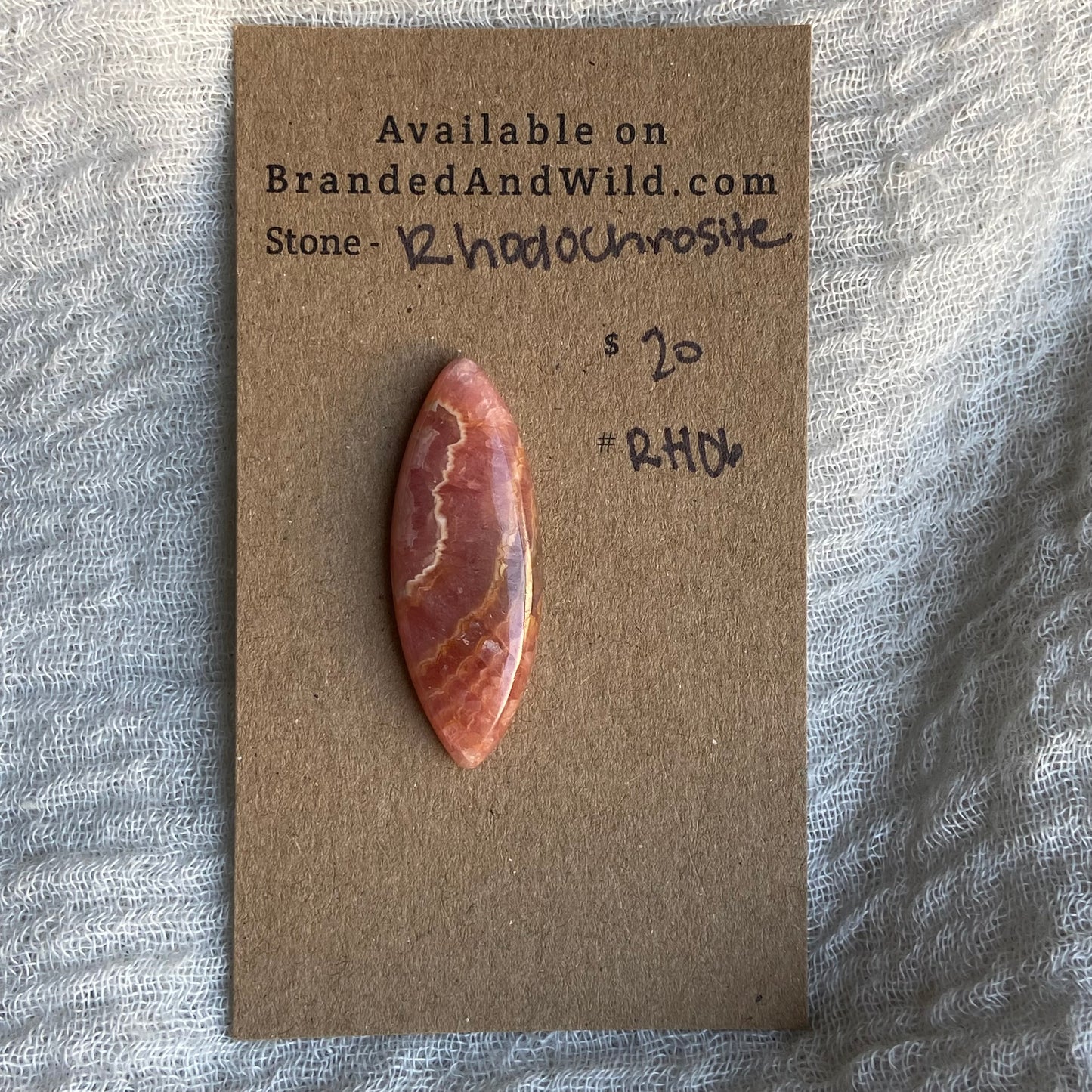Rhodochrosite Cabochon - R06