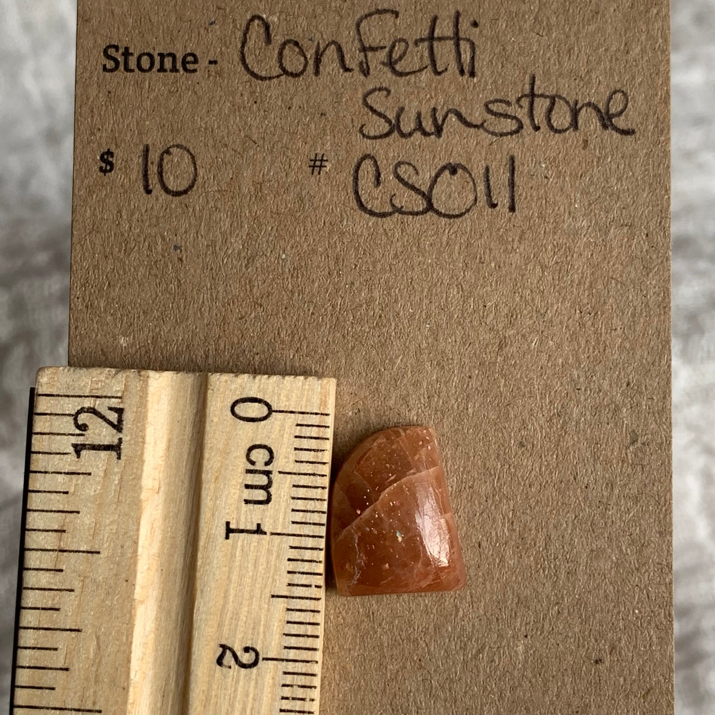 Confetti Sunstone Cabochon - CS011