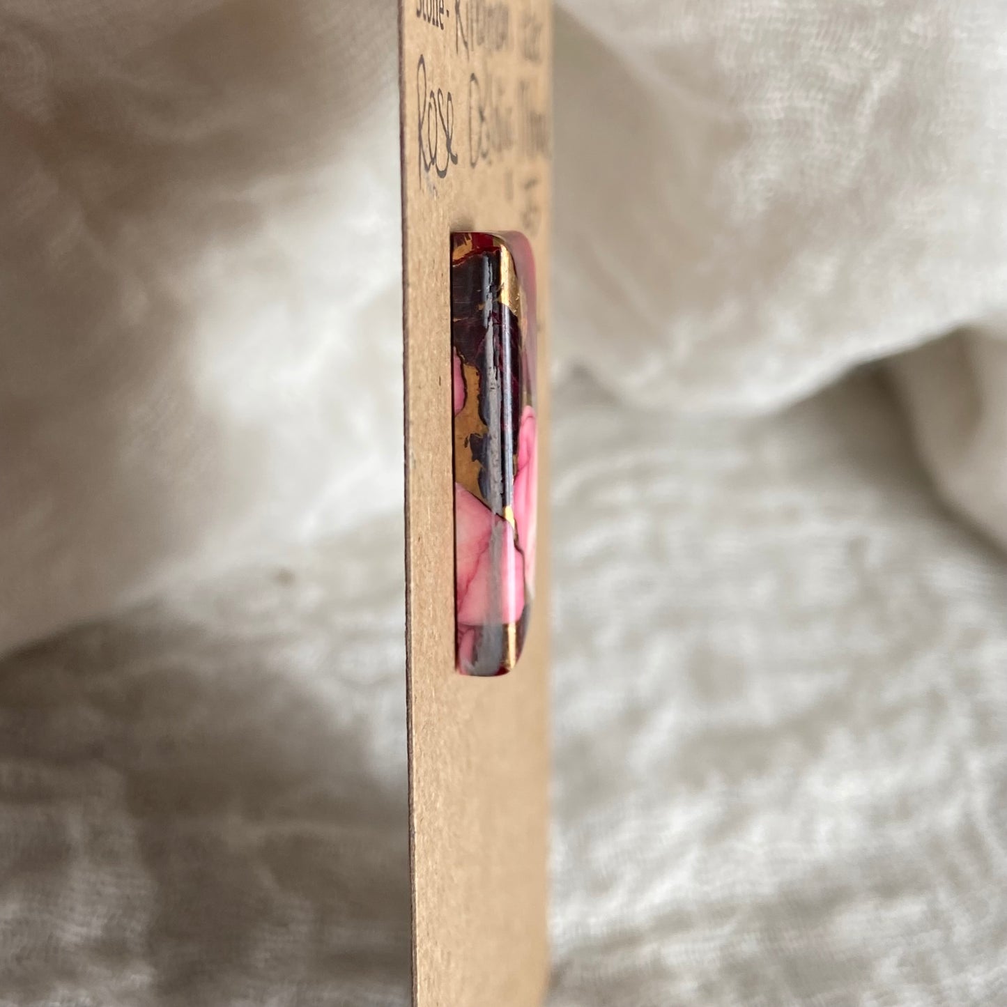 Kingman Red Dahlia Rose Mohave cabochon - KR4