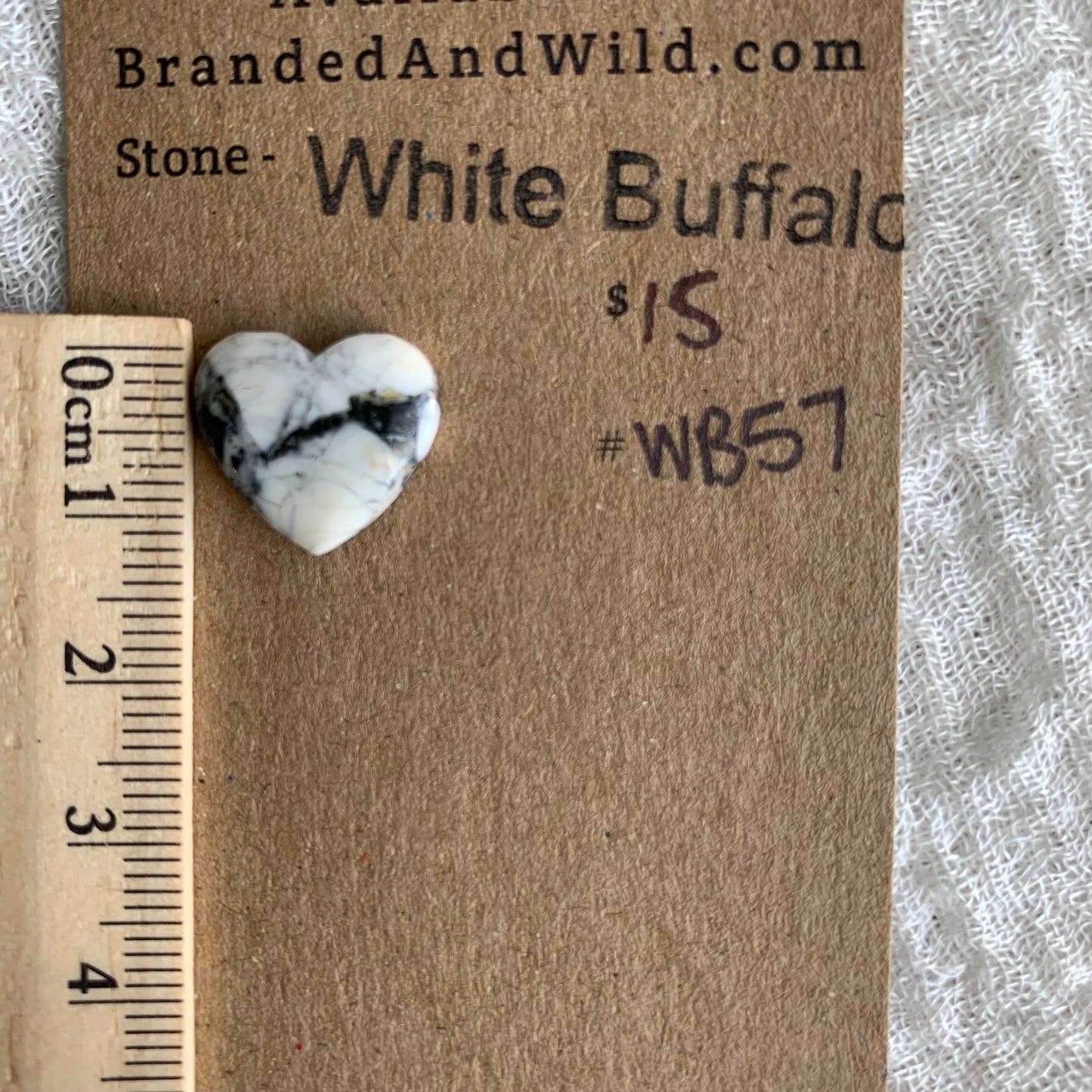 White Buffalo Cabochon - WB57