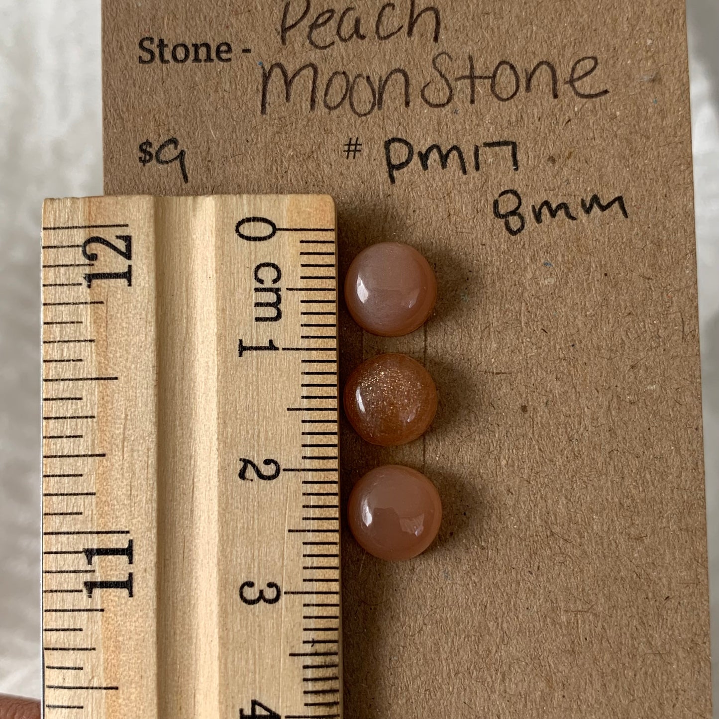 Peach Moonstone cabochon - PM17