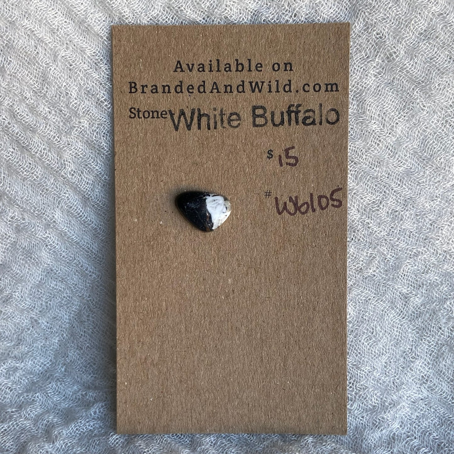 White Buffalo Cabochon - WB105