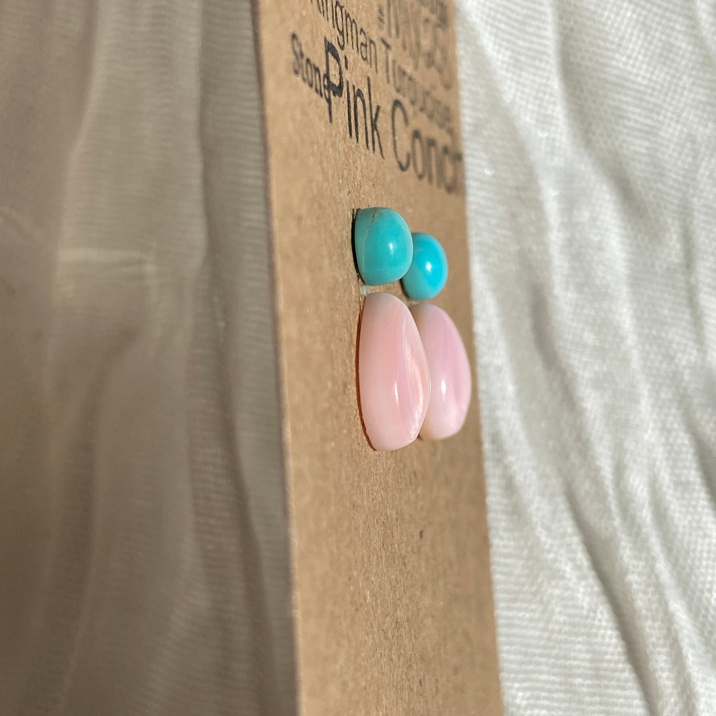 Pink Conch / Kingman Turquoise Cabochon - MIX28 2BB8B8D4-46DC-45FB-876B-6B8D7CA5D333 Brandedandwild.com