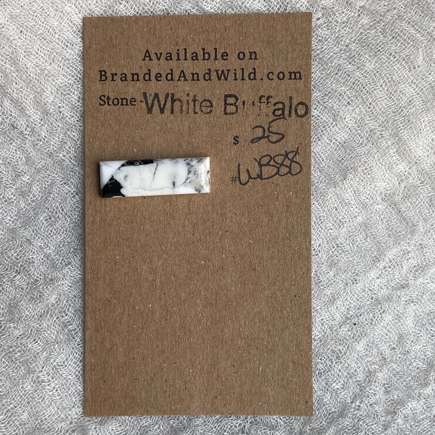 White Buffalo Cabochon - WB88