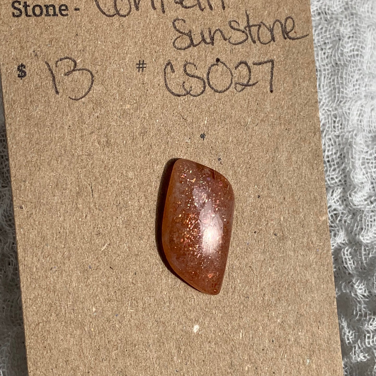 Confetti Sunstone Cabochon - CS027