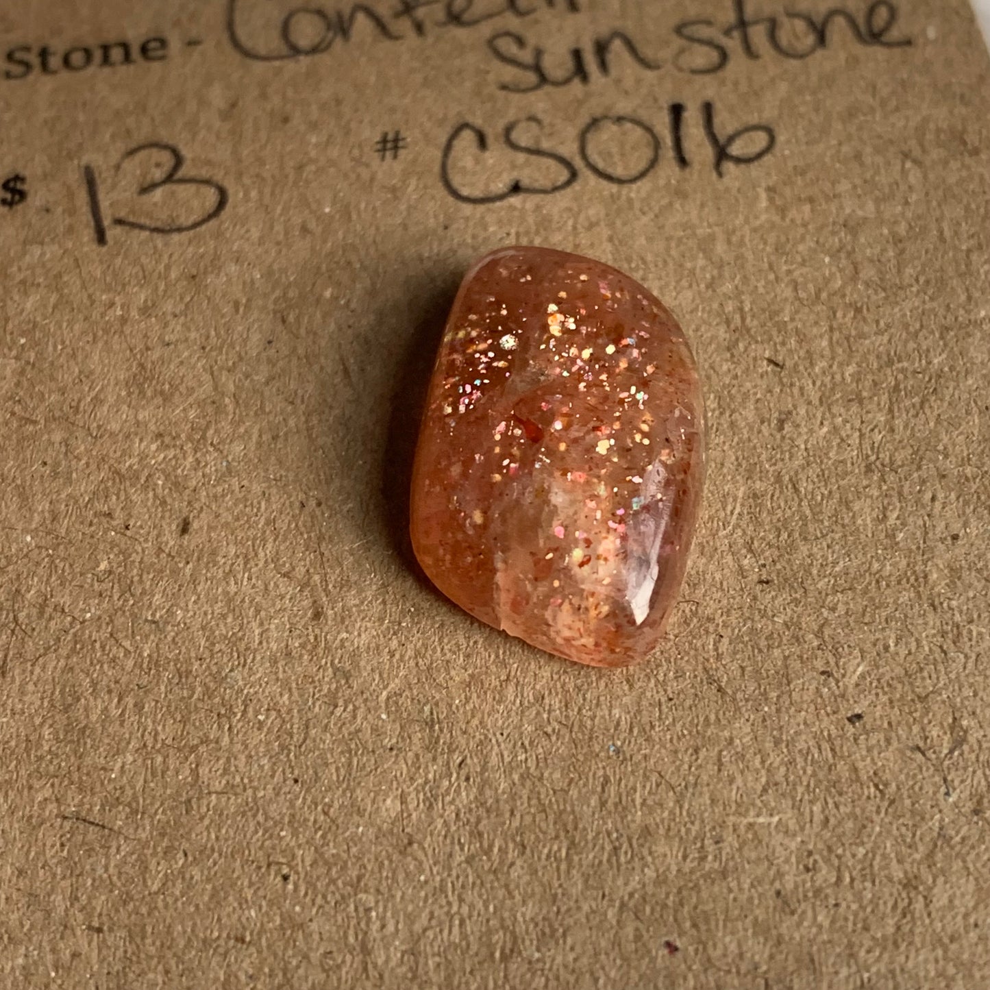 Confetti Sunstone Cabochon - CS016
