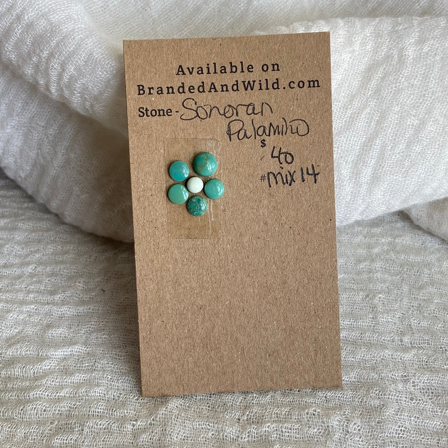 Palomino/ Sonoran Turquoise Cabochon - MIX14