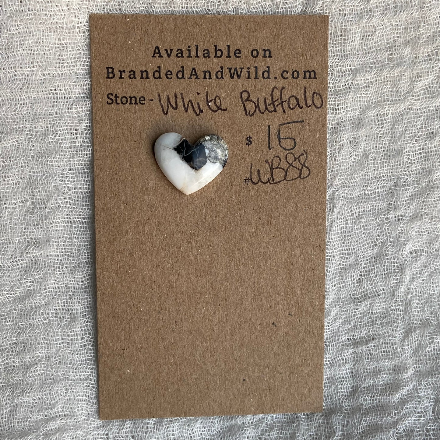 White Buffalo Cabochon - WB88