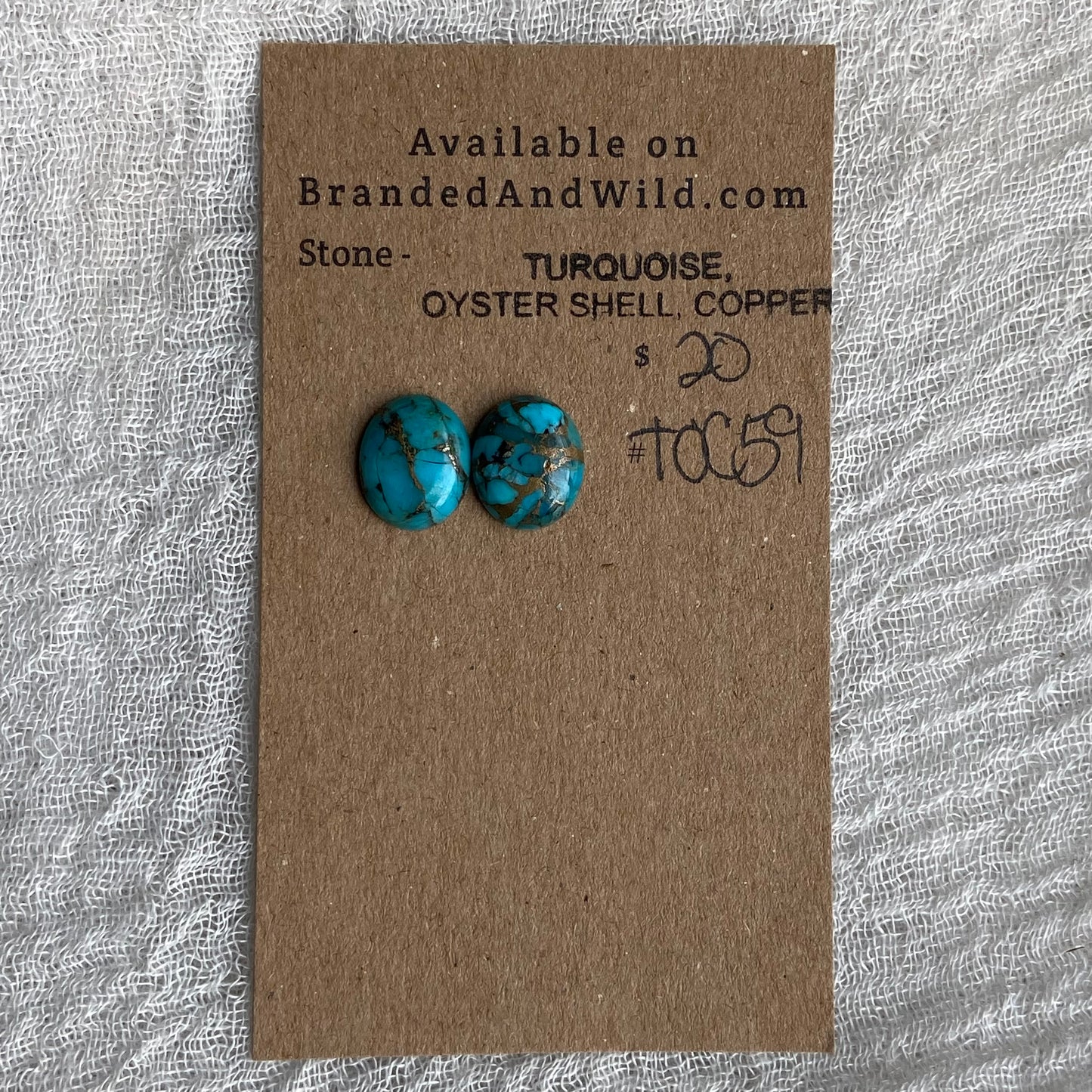Turquoise, Oyster Shell, Copper - TOC59