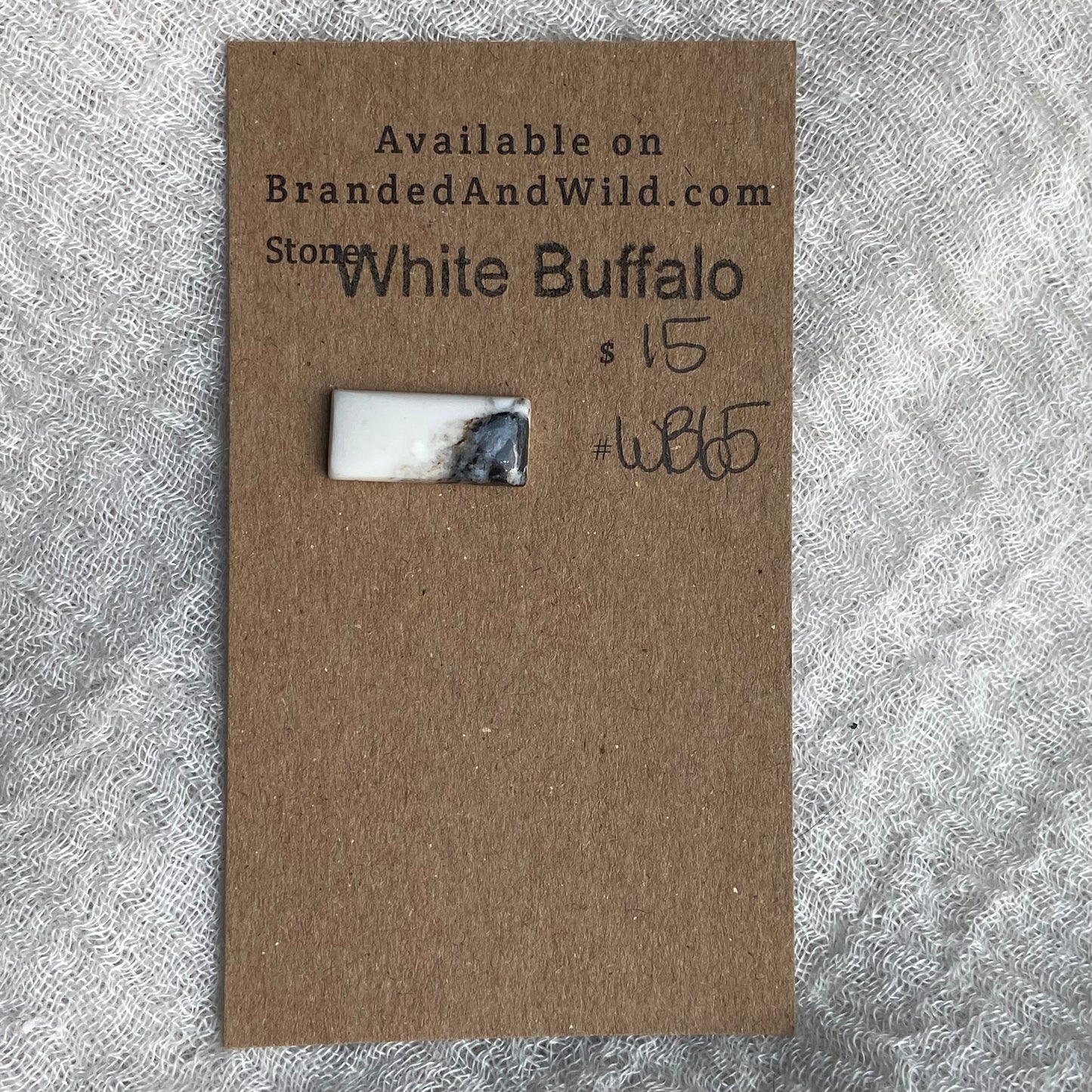 White Buffalo Cabochon - WB65