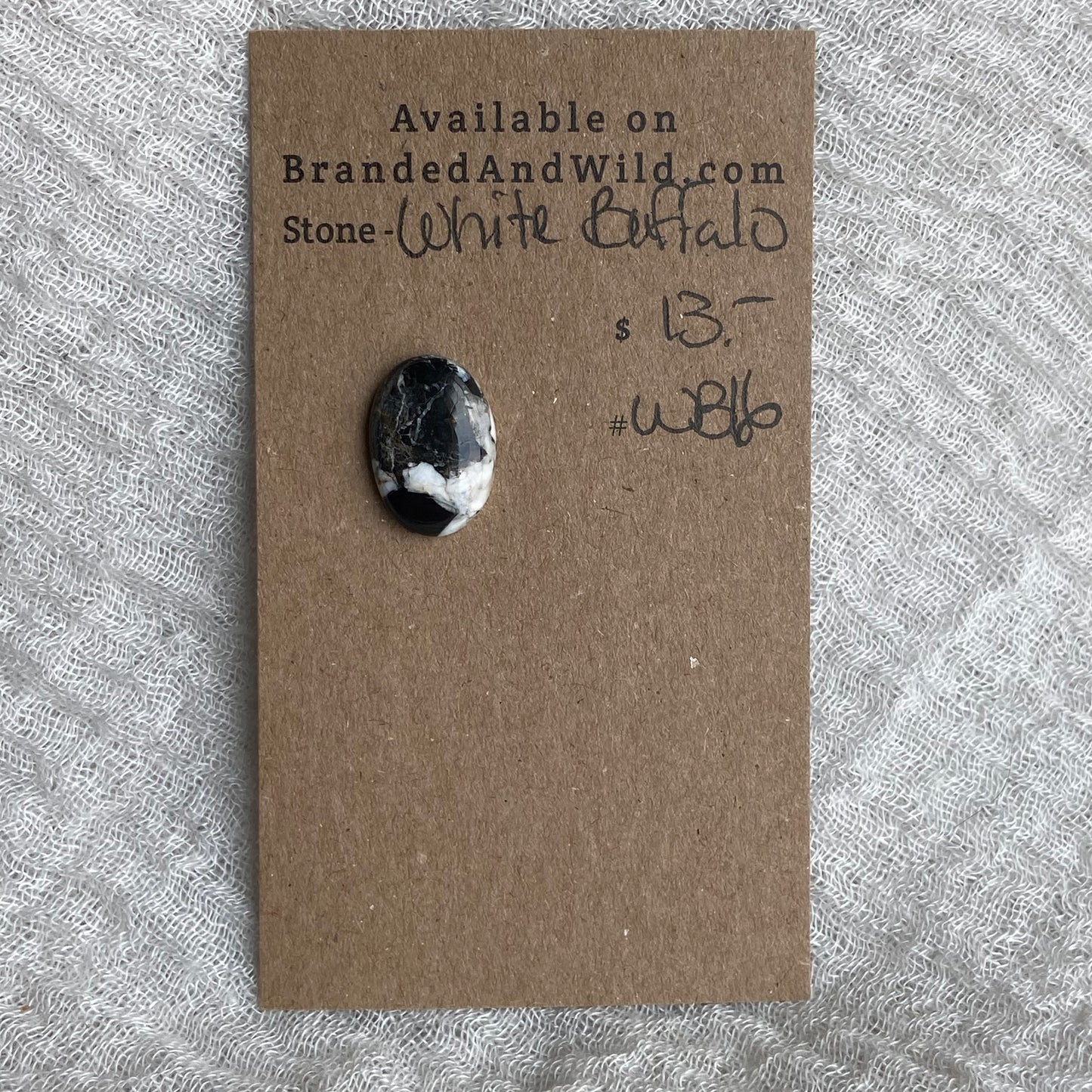White Buffalo Cabochon - WB16