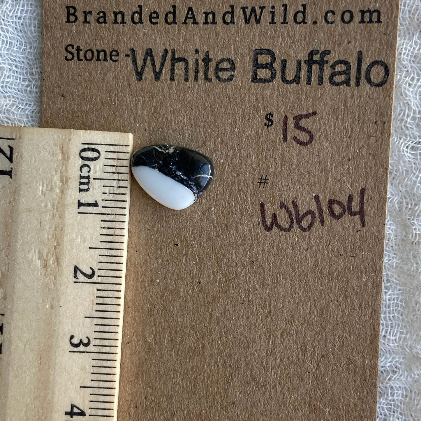 White Buffalo Cabochon - WB104