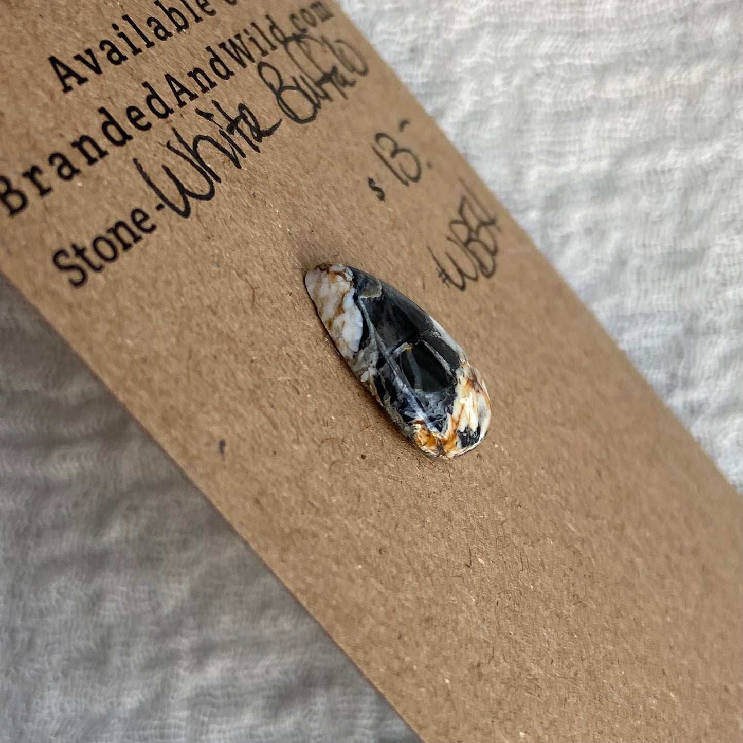 White Buffalo Cabochon - WB54