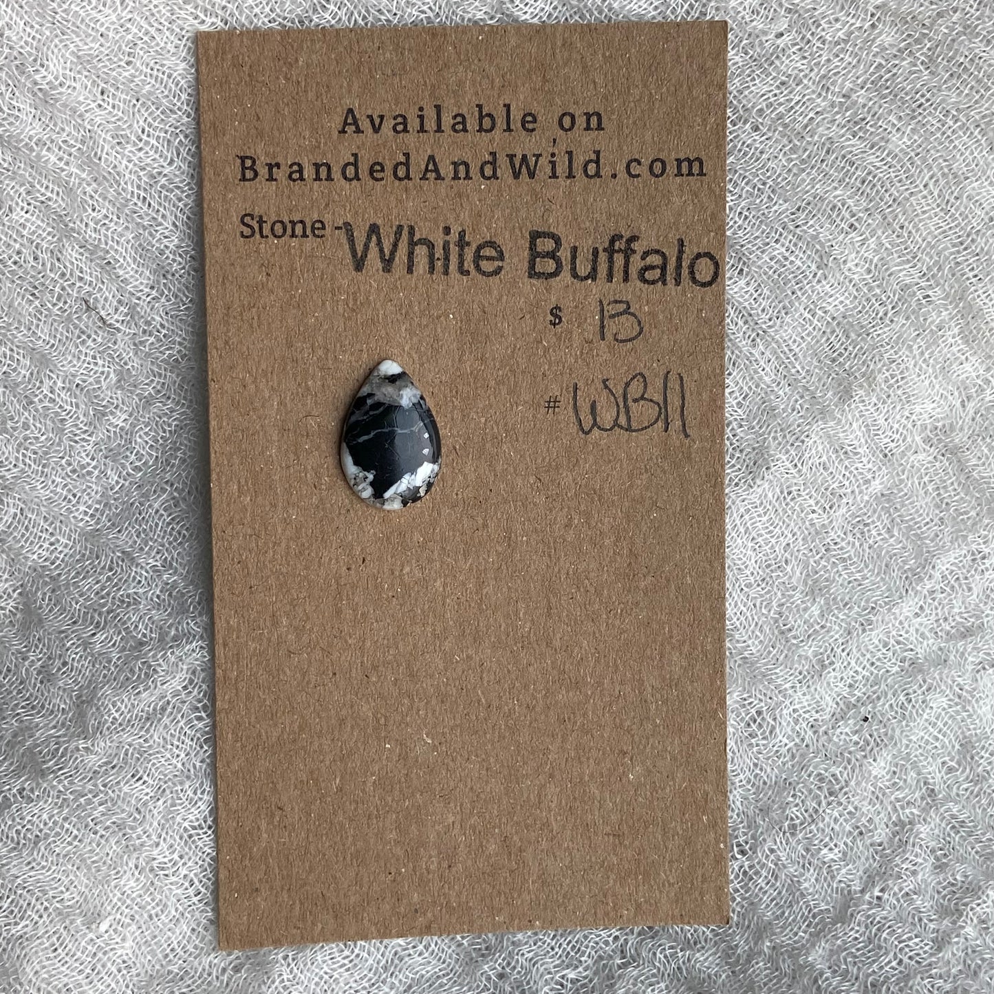 White Buffalo Cabochon - WB11