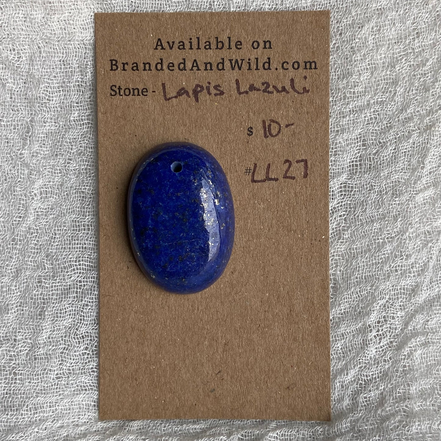 Lapis Lazuli Cabochon -Drilled- LL27