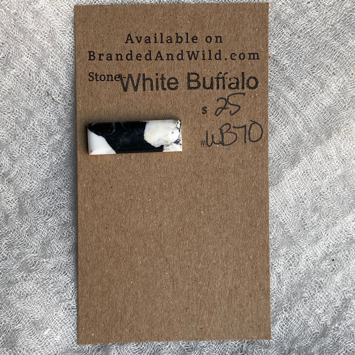 White Buffalo Cabochon - WB70