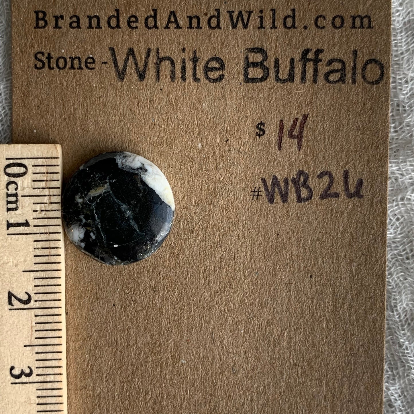 White Buffalo Cabochon - WB26