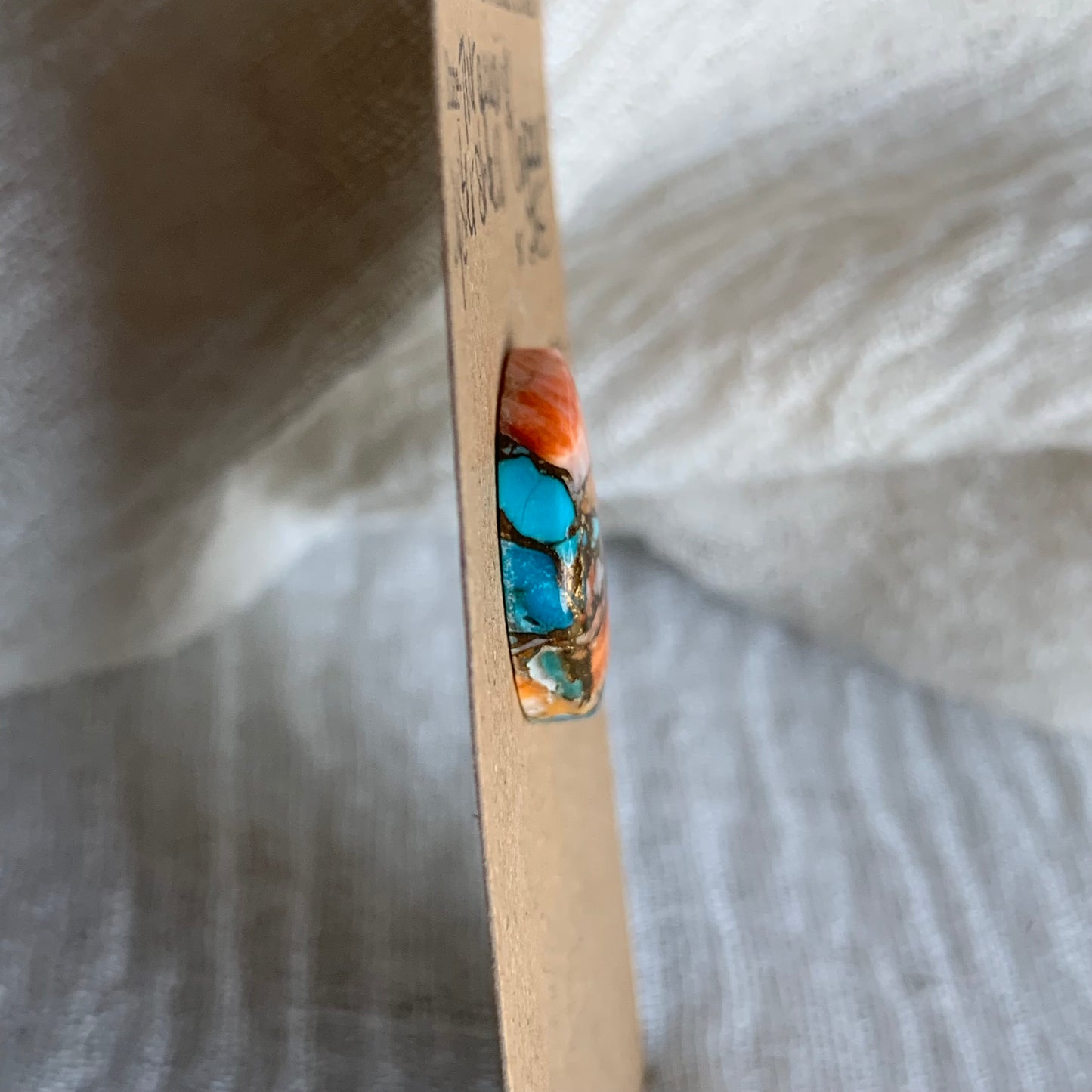 Turquoise, Oystershell, Copper Cabochon - TOC93