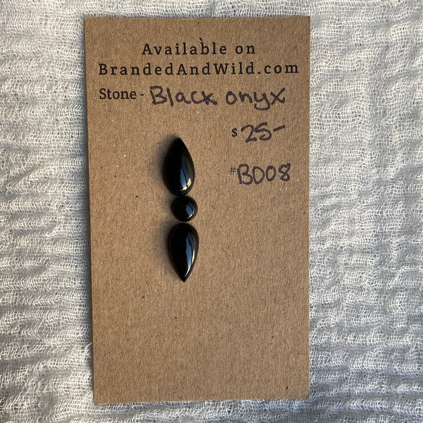 Black Onyx - Cabochon - BO08